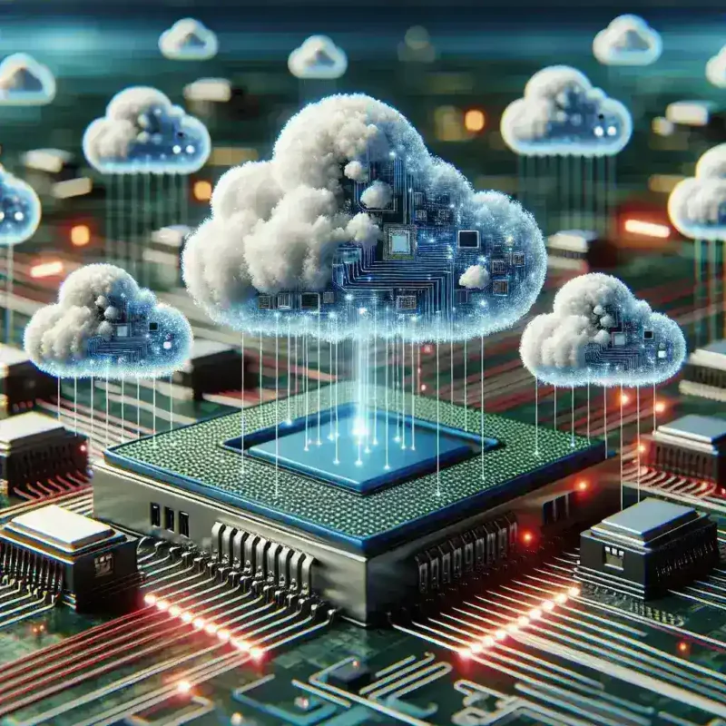 "Imagen de Google TPU v6 en acción, mostrando su expansión en nubes públicas y su impacto en el rendimiento de inteligencia artificial y aprendizaje automático."