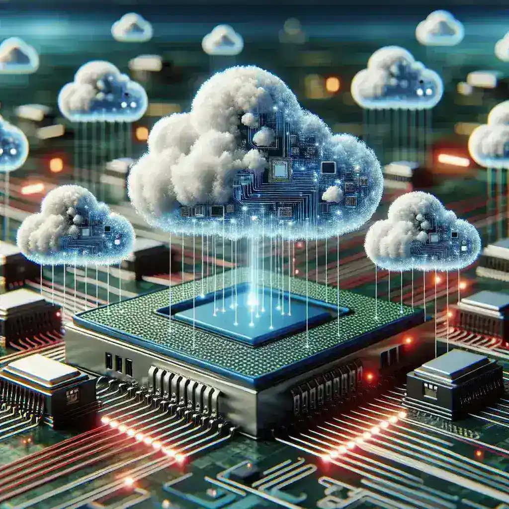 "Imagen de Google TPU v6 en acción, mostrando su expansión en nubes públicas y su impacto en el rendimiento de inteligencia artificial y aprendizaje automático."