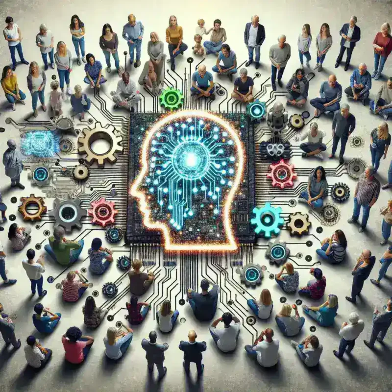 "Expert Lorenzo Cotino discussing emerging vulnerable groups affected by artificial intelligence in an in-depth analysis of AI's impact, featuring charts and data visualizations."